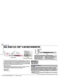 Thumbnail of document Data Sheet - 1227 Dual Range Flex-Tube U-Inclined Manometer